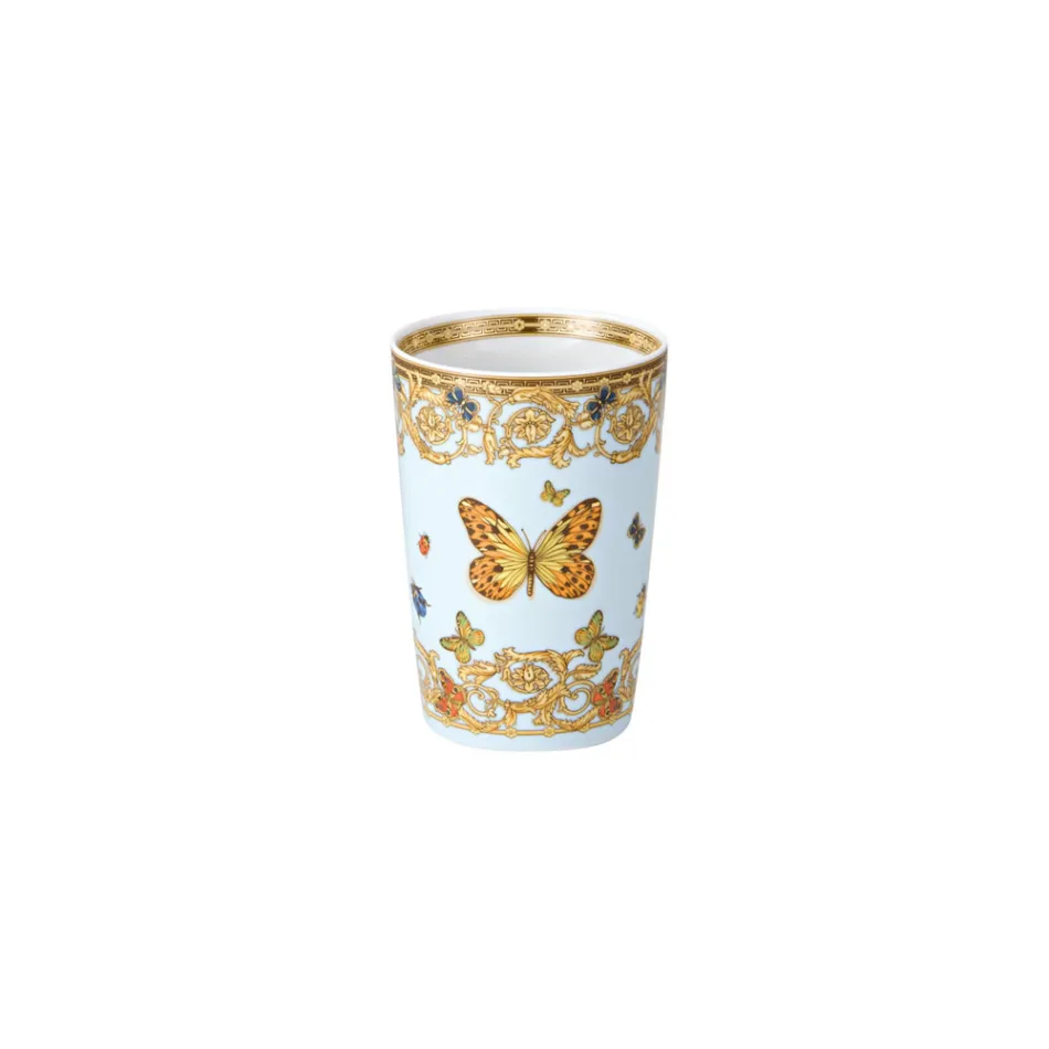 Vasos sin asa Rosenthal Versace Le Jardin de 4 piezas con elementos naturales - Medusa Viadurini