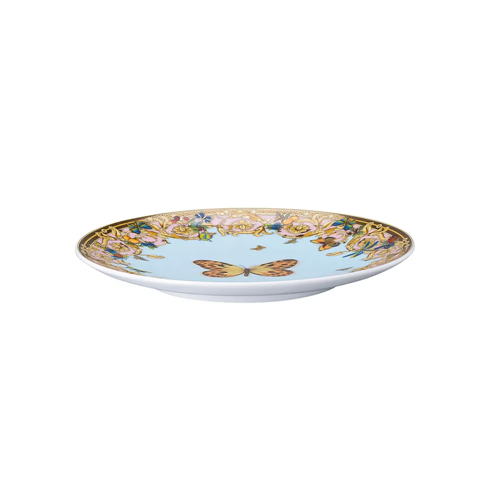 Rosenthal Versace Le Jardin 4 Platos Llanos Diámetro 17 cm en Porcelana - Jardin Viadurini