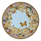 Plato para tarjetas Rosenthal Versace Le Jardin Diámetro 33 cm en Porcelana - Jardin Viadurini