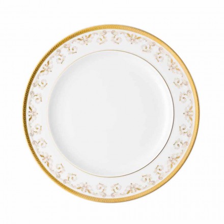 Placa 27cm plan de diseño de porcelana Rosenthal Versace Medusa Gala de Oro Viadurini