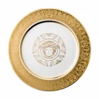 Rosenthal Versace Medusa Gala placa de oro de 30 cm marcador de posición de la porcelana Viadurini