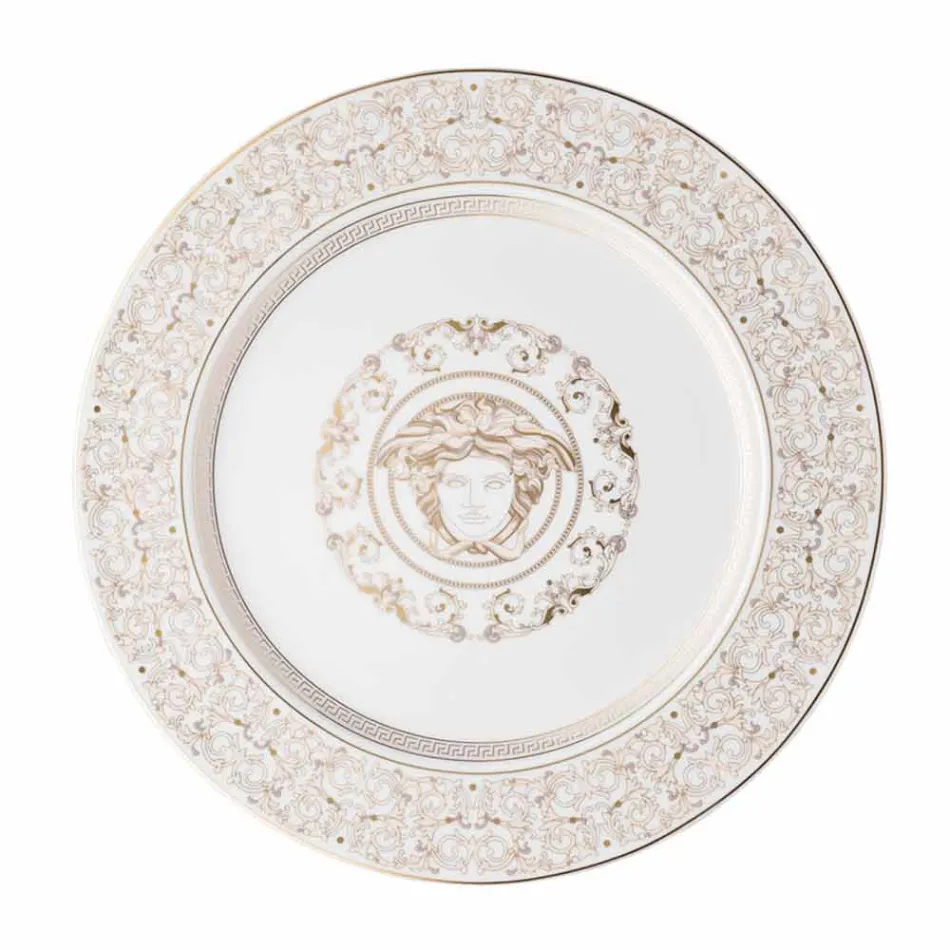 Rosenthal Versace Medusa Gala plato de porcelana marcador de posición de diseño Viadurini