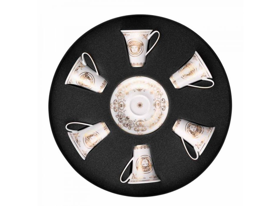 Rosenthal Versace Medusa Gala 6 de septiembre de café espresso piezas tazas de porcelana Viadurini