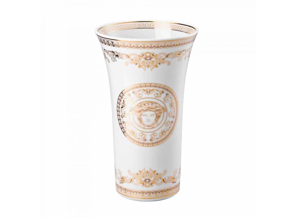 Rosenthal Versace Medusa Gala diseño jarrón de porcelana h 26cm Viadurini