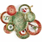 Plato navideño Medusa Garland verde Rosenthal Versace 33 cm - Navidad Viadurini