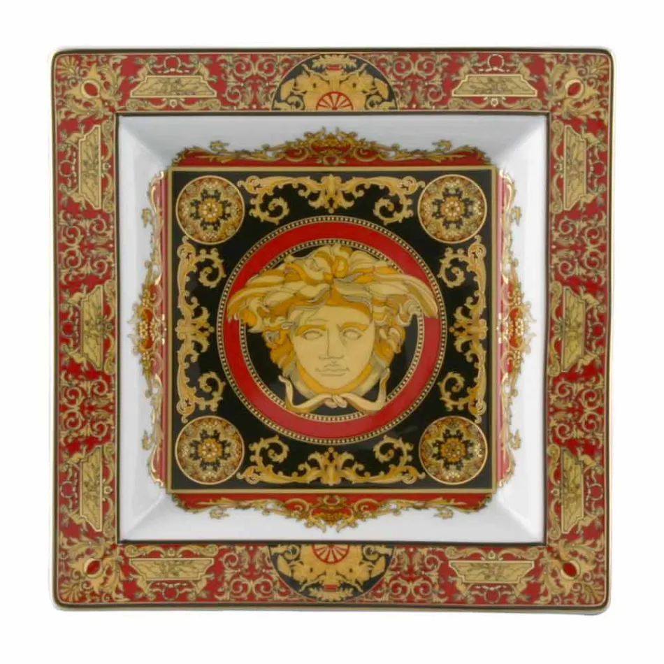 Rosenthal Versace Medusa Diseño rojo taza de porcelana 22cm Viadurini