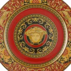 Rosenthal Versace Medusa placa roja marcador de posición 30 cm porcelana Viadurini