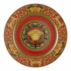 Rosenthal Versace Medusa placa roja marcador de posición 30 cm porcelana Viadurini
