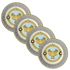 Rosenthal Versace Prestige Gala 4 platos llanos diámetro 18 cm - Prestige Viadurini