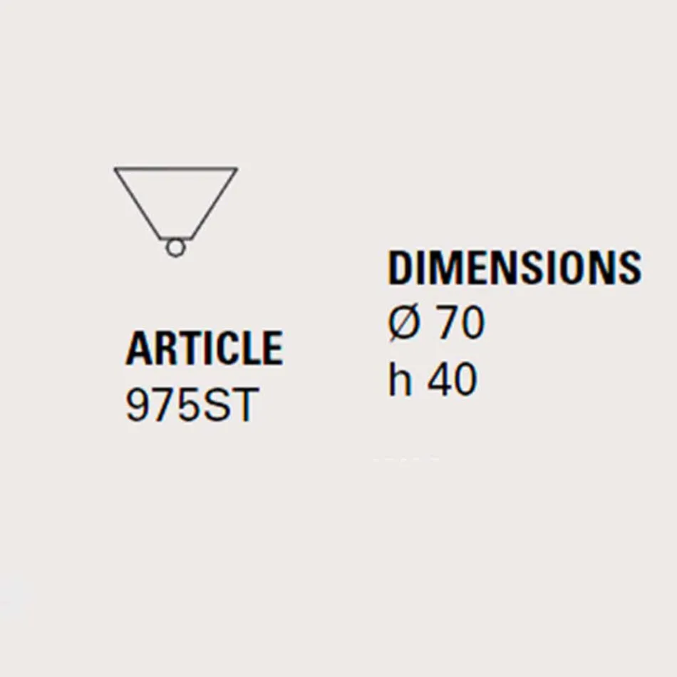 Rosetón de cerámica para lámparas composición Battersea 975ST - Toscot Viadurini