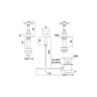 Grifo para bidé vintage de latón con salida interna - Elisea Viadurini