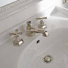 Grifo para lavabo sobre encimera de diseño vintage en latón Made in Italy - Silvana Viadurini