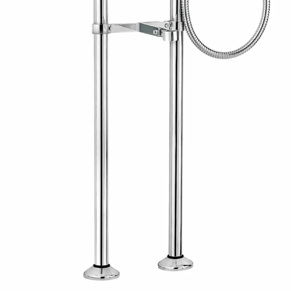 Grifo clásico para bañera sobre columnas de latón Made in Italy - Enriko Viadurini