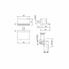 Grifo monomando de pared con caño en cascada Made in Italy - Sika Viadurini