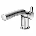 Grifo para lavabo moderno de 8 cm de altura en metal sin desagüe - Pinto Viadurini