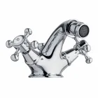 Grifo para bidé de un orificio en latón de diseño clásico Made in Italy - Lisca Viadurini