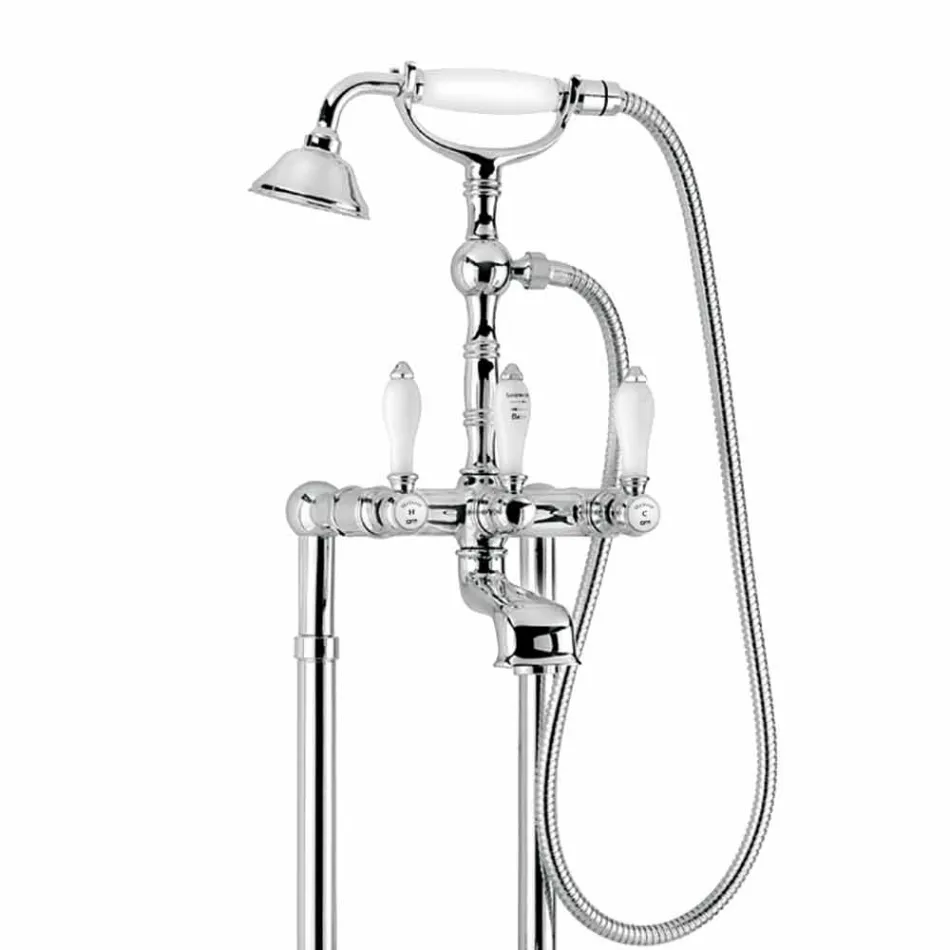 Grifo de bañera clásico de latón Made in Italy - Riko Viadurini