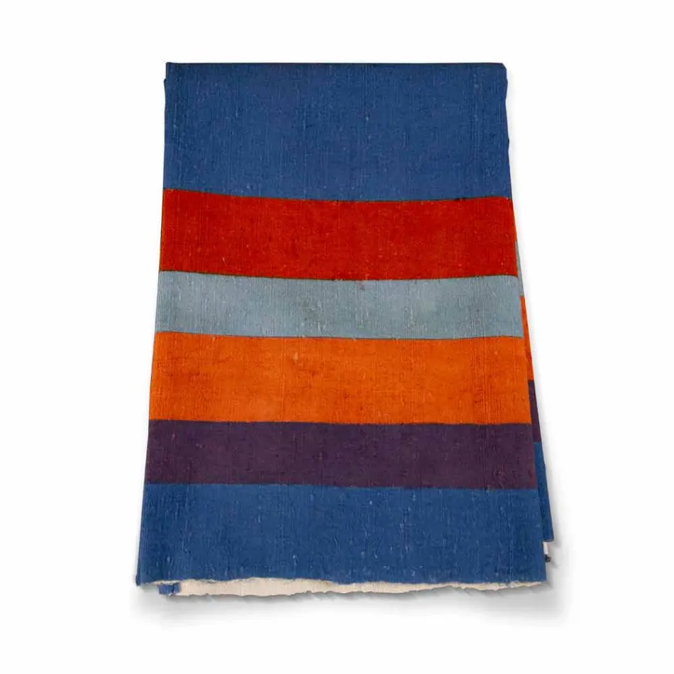 Runner of Italian Art producido y pintado a mano en una pieza única de cáñamo - Marcas Viadurini