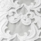 Camino de Mesa de Lino con Encaje Blanco Calidad de Lujo Italiano - Farnese Viadurini