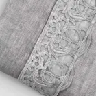 Bolsa de almacenaje para funda nórdica de lino con encaje y botones Sinergia - Energis Viadurini