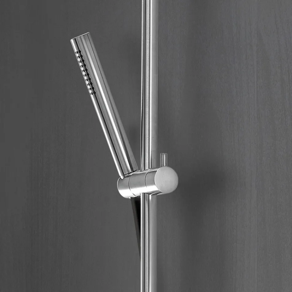 Grifo y toma de agua minimalistas de acero inoxidable AISI 316L - Garras Viadurini
