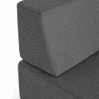 Lounge de esquina de diseño moderno al aire libre en tela Homemotion - Benito Viadurini