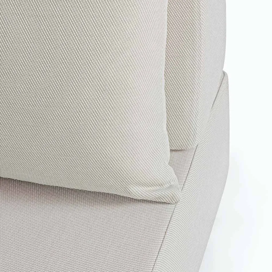 Lounge de esquina de diseño moderno al aire libre en tela Homemotion - Benito Viadurini