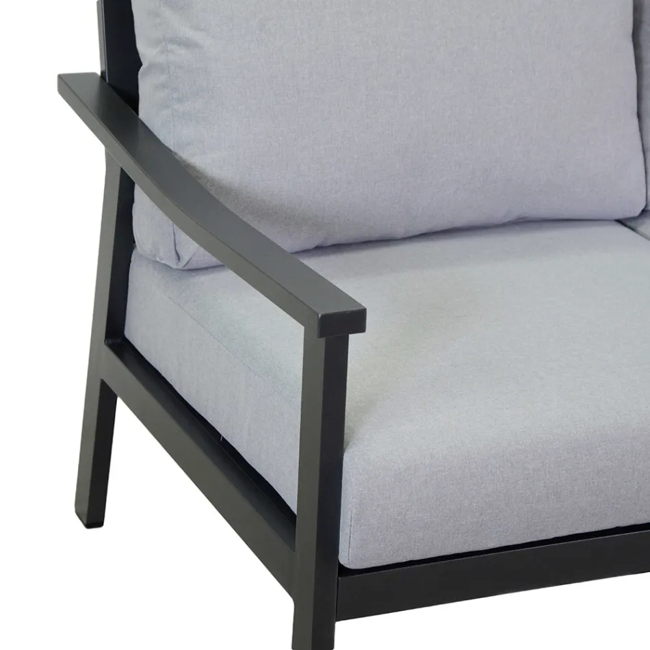 Salón compuesto por 1 sofá, 2 sillones y 1 mesa de centro - Entrada Viadurini