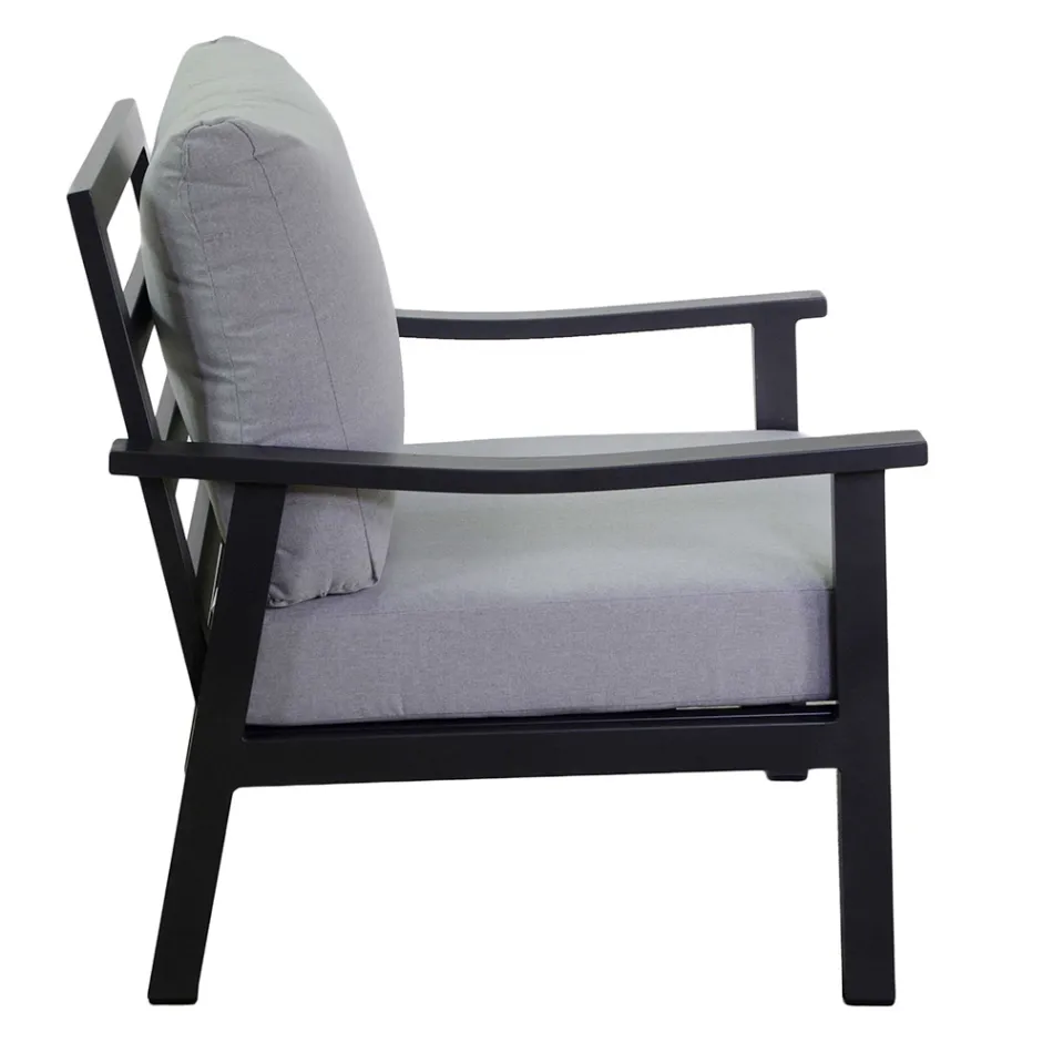 Salón compuesto por 1 sofá, 2 sillones y 1 mesa de centro - Entrada Viadurini