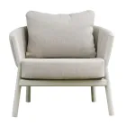 Salón Compuesto por 2 Sillones, 1 Sofá y 2 Mesas de Centro en Aluminio - Fusión Viadurini