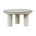 Salón Compuesto por 2 Sillones, 1 Sofá y 2 Mesas de Centro en Aluminio - Fusión Viadurini