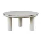 Salón Compuesto por 2 Sillones, 1 Sofá y 2 Mesas de Centro en Aluminio - Fusión Viadurini