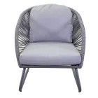 Salón compuesto por 2 sillones con mesa de centro - Maleta Viadurini