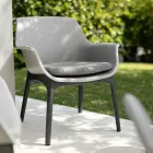 Salón con 1 sofá, 2 sillones y 1 mesa de centro en polipropileno - Máquina Viadurini