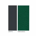 Sala de estar artesanal al aire libre en acabado de grafito de hierro Made in Italy - Lietta Viadurini