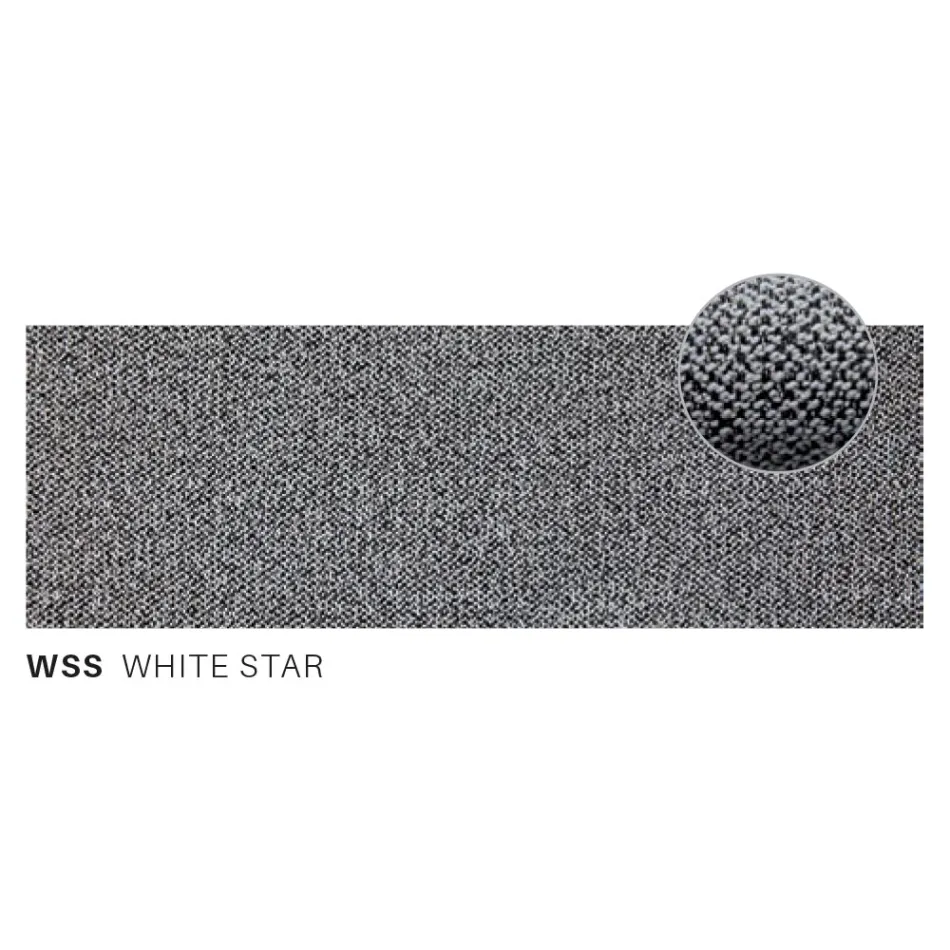 Sala de estar exterior con sofá y 2 sillones en tela Made in Italy - Suki Viadurini