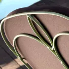 Salón al aire libre con estructura de hierro hecha a mano Made in Italy - Melinda Viadurini