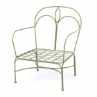 Salón al aire libre con estructura de hierro hecha a mano Made in Italy - Melinda Viadurini