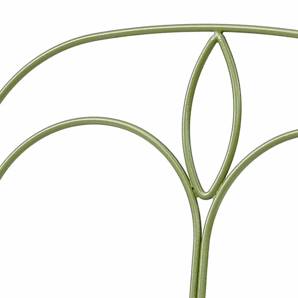 Salón al aire libre con estructura de hierro hecha a mano Made in Italy - Melinda Viadurini