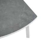 Tumbona de exterior de aluminio blanco y cojines crema - Relaz Viadurini