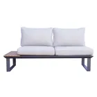 Salón de jardín compuesto por 2 sofás y mesa central - Pippo Viadurini