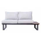 Salón de jardín compuesto por 2 sofás y mesa central - Pippo Viadurini