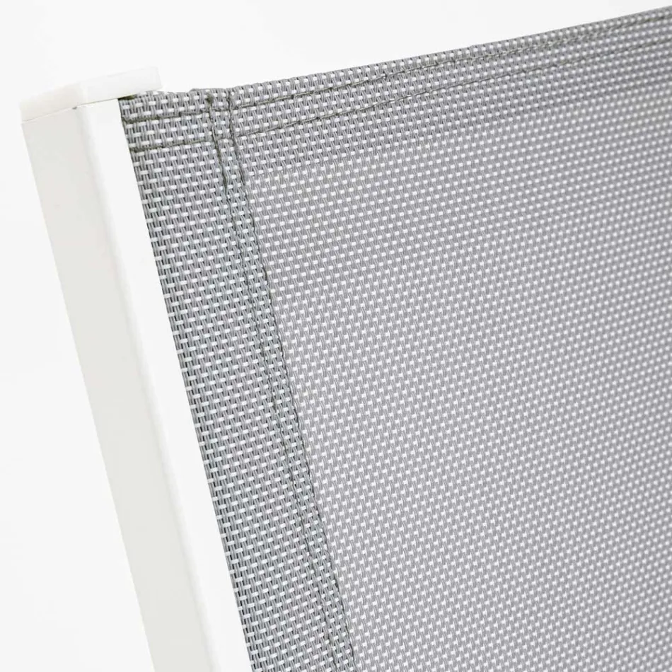 Salón de jardín con 1 sofá, 2 sillones y 1 mesa de centro - Plano Viadurini