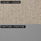 Salón de jardín con 1 sofá y 2 sillones Made in Italy - Macetero Viadurini