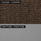 Salón de jardín con 1 sofá y 2 sillones Made in Italy - Macetero Viadurini