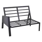 Salón de jardín con sofá y mesa de centro de aluminio - Etiqueta Viadurini