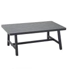 Salón de jardín con sofá y mesa de centro de aluminio - Etiqueta Viadurini