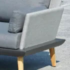 Salón de jardín con estructura de aluminio gris antracita - Fouquer Viadurini