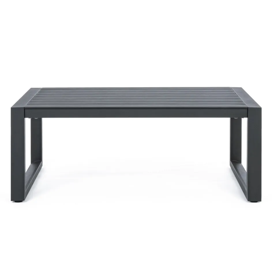 Salón de jardín de diseño en aluminio blanco o negro - Milk Rain Viadurini