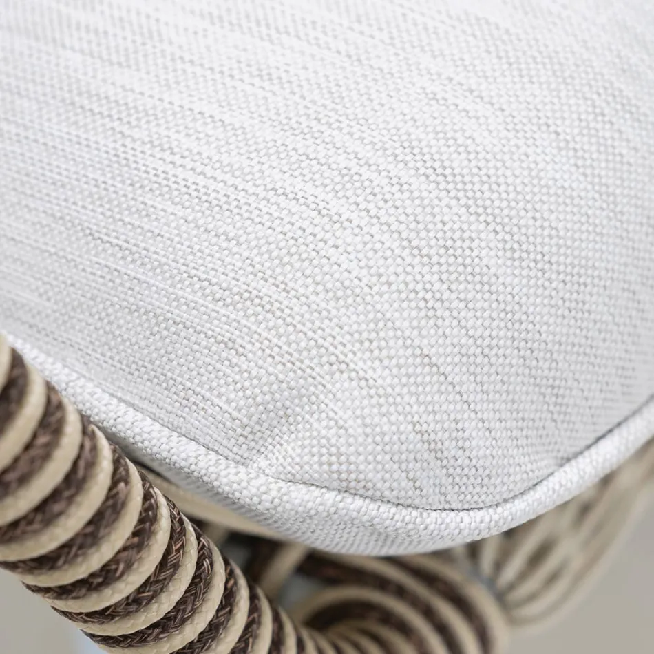 Salón de jardín en Aluminio y tejido de cuerdas - Alcor Viadurini